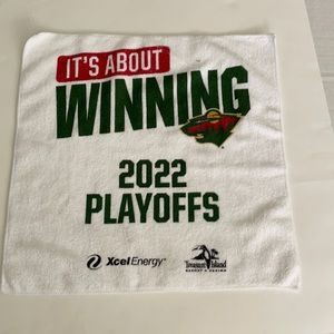 BOGO Minnesota Wild hockey 2022 playoff game towel